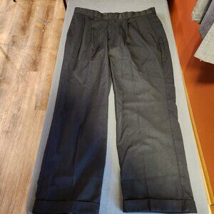 Covington Men’s Dress Pants 36x29 Black Pleated Cuffed